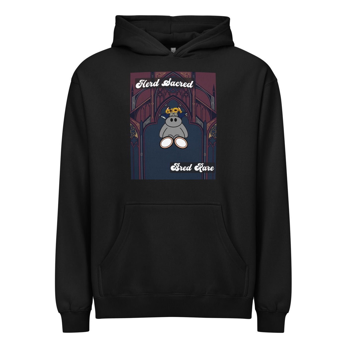 Pocket Cows Men's Box Hoodie I Cotton Heritage M2635 — Sacred Herd — Design 271