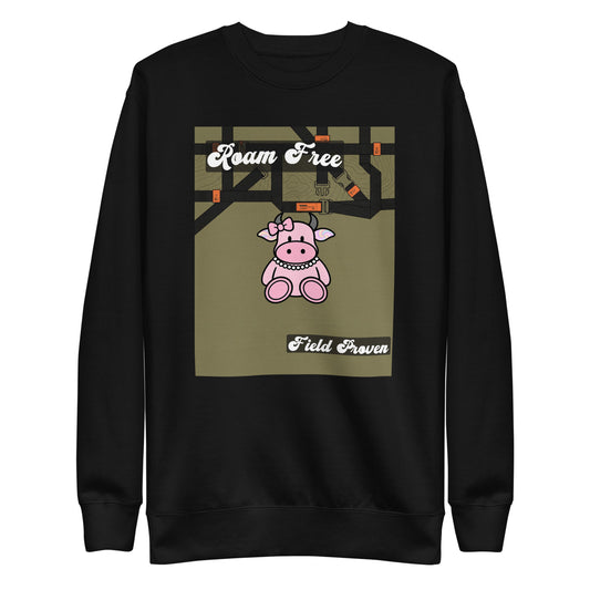 Pocket Cows Crewneck — Built To Roam — Design 848