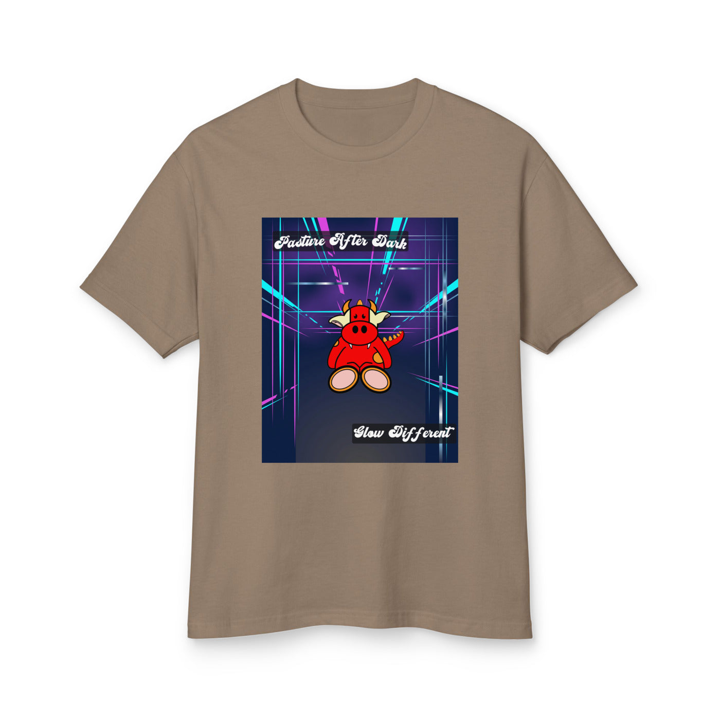 Pocket Cows Unisex Garment-Dyed Heavyweight Cotton Tee — Design 273