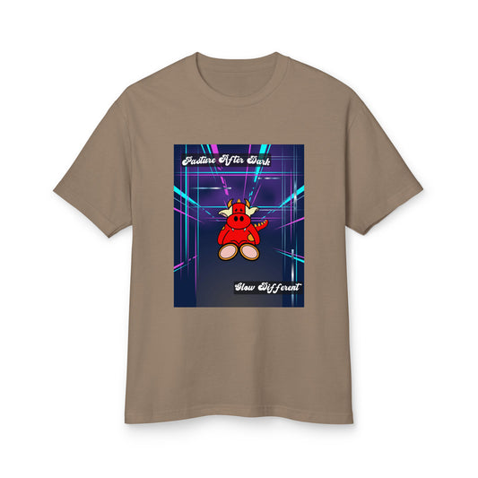 Pocket Cows Unisex Garment-Dyed Heavyweight Cotton Tee — Design 273