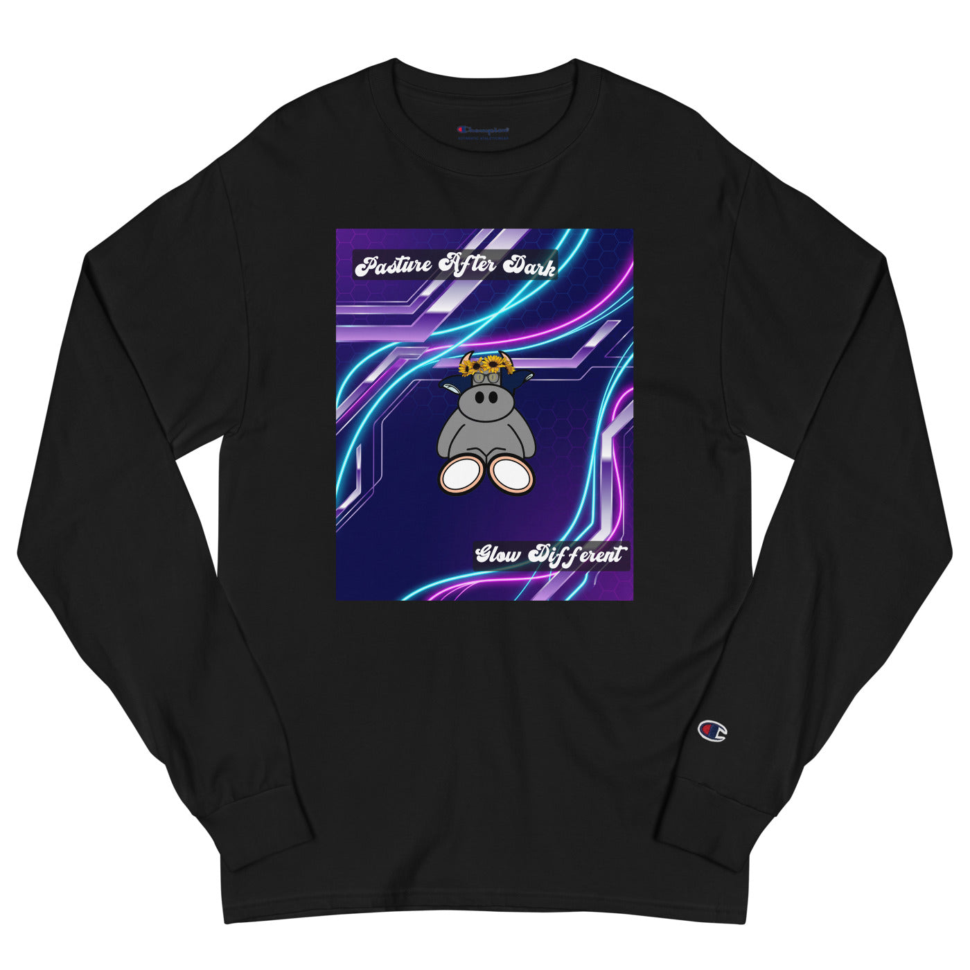 Pocket Cows Men’s Long Sleeve T-Shirt — Design 251
