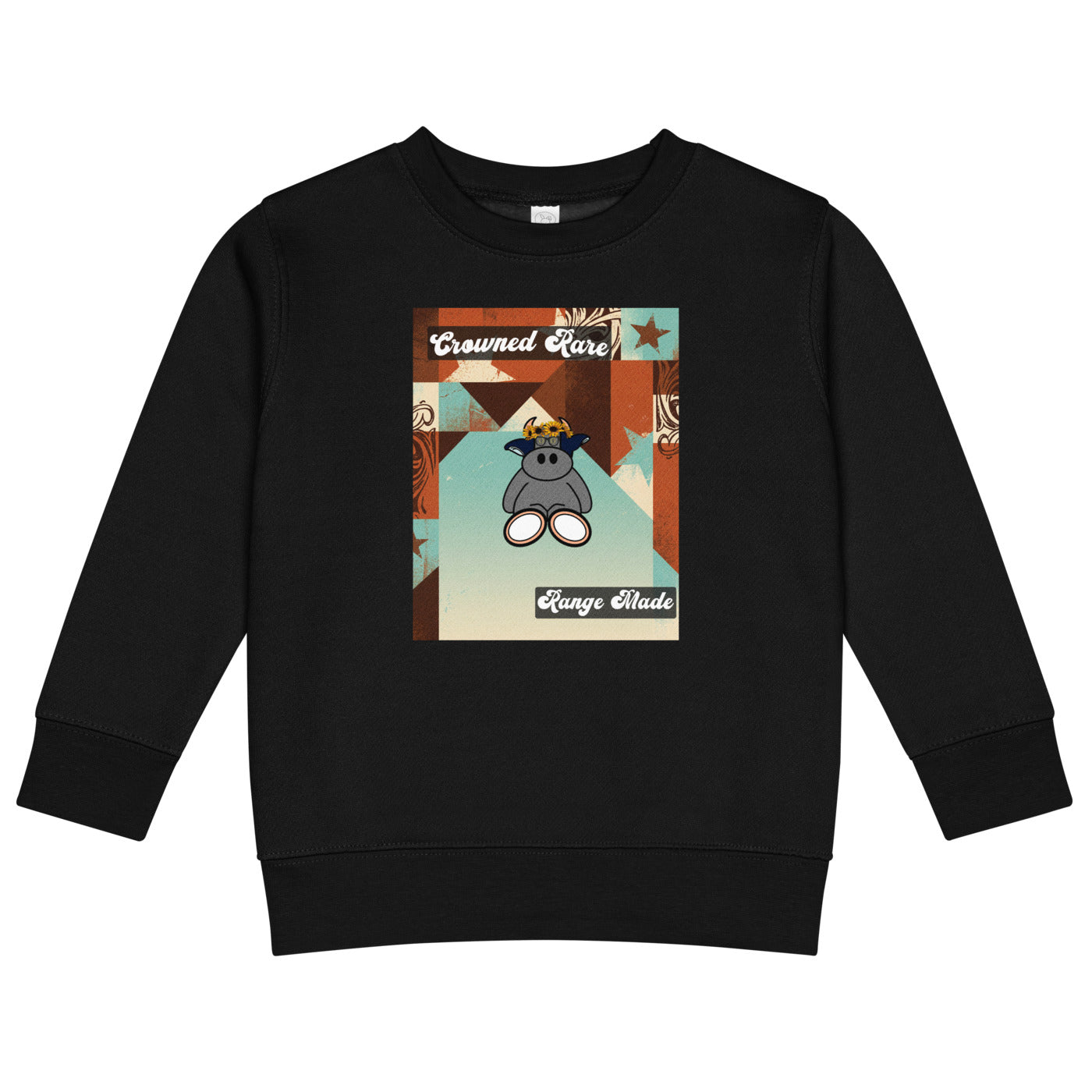 Pocket Cows Kids Crew Neck Sweatshirt — Design 260