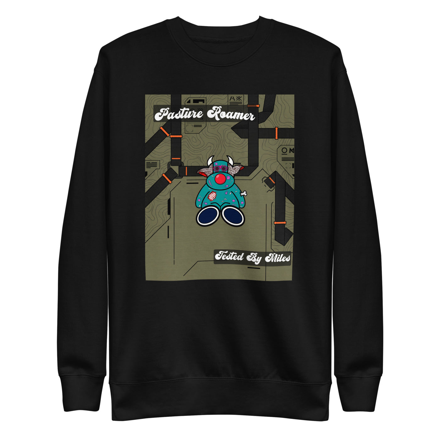 Pocket Cows Crewneck — Built To Roam — Design 810