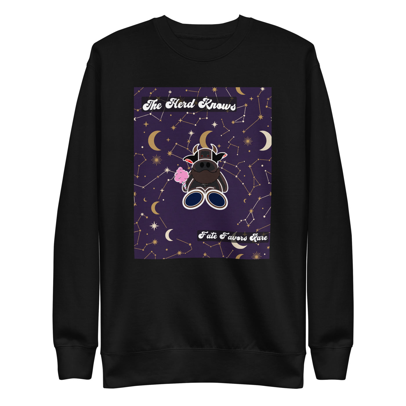 Pocket Cows Crewneck — Written In The Herd — Design 135