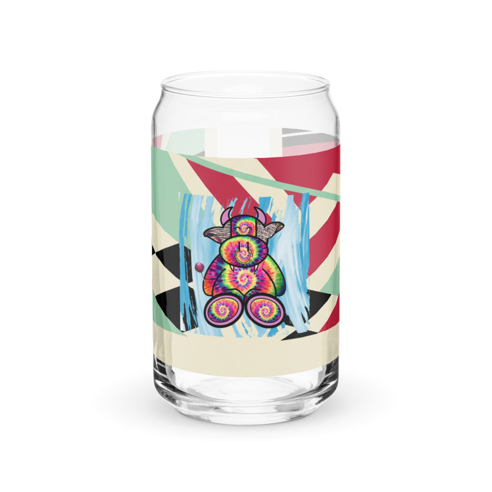 Pocket Cows Can-Shaped Glass (16 oz) — Always Fresh — Design 716