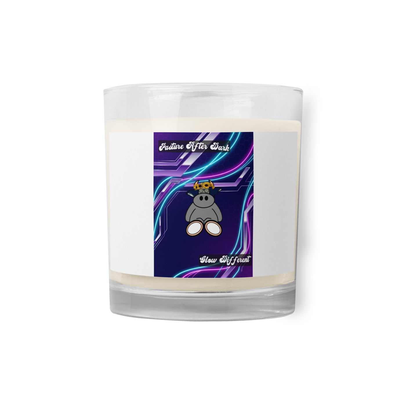 Pocket Cows Glass Jar Soy Wax Candle — After Hours — Design 251