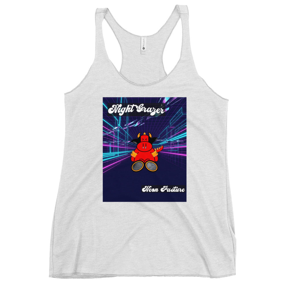 Pocket Cows Women's Racerback Tank Top — Design 250