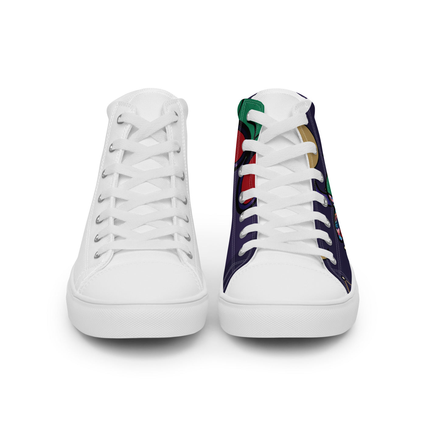 Pocket Cows Men's High Top Canvas Shoes — Written In The Herd — Design 730