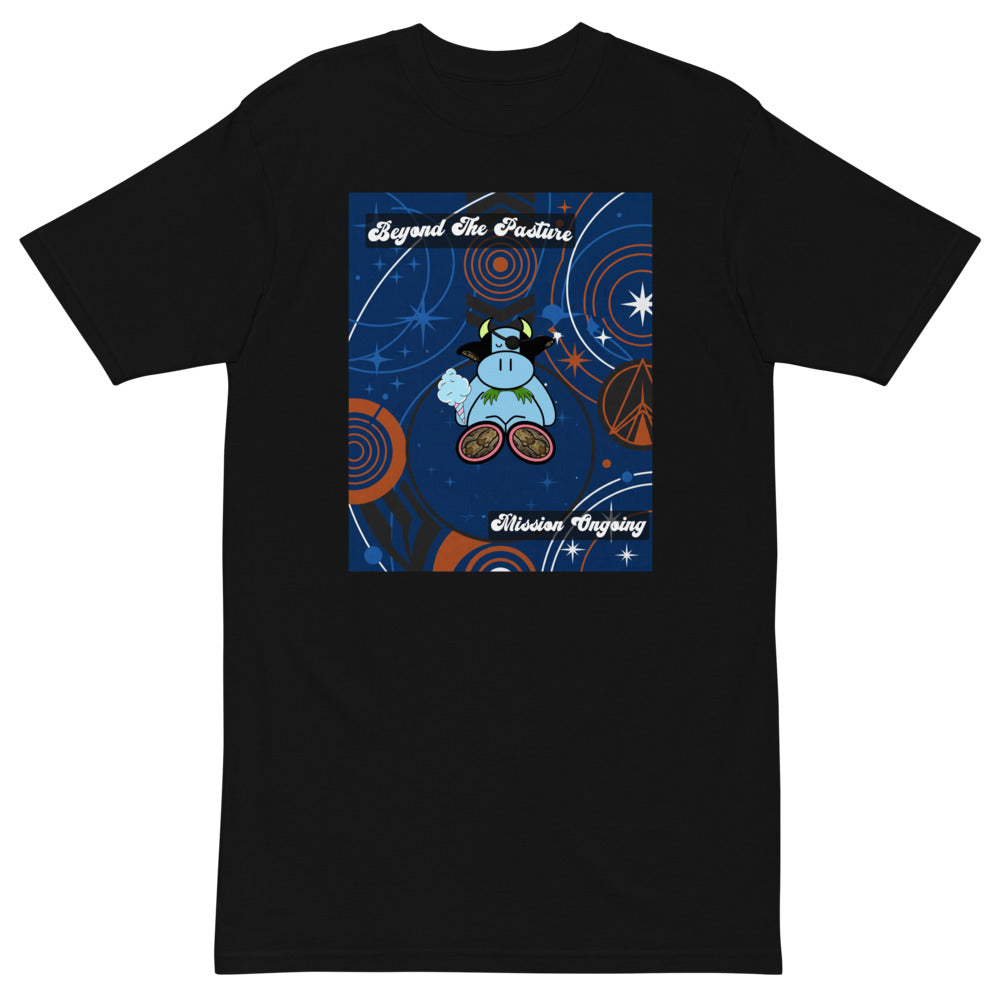 Pocket Cows Heavyweight Tee — Orbit The Herd — Design 83 — alternate view