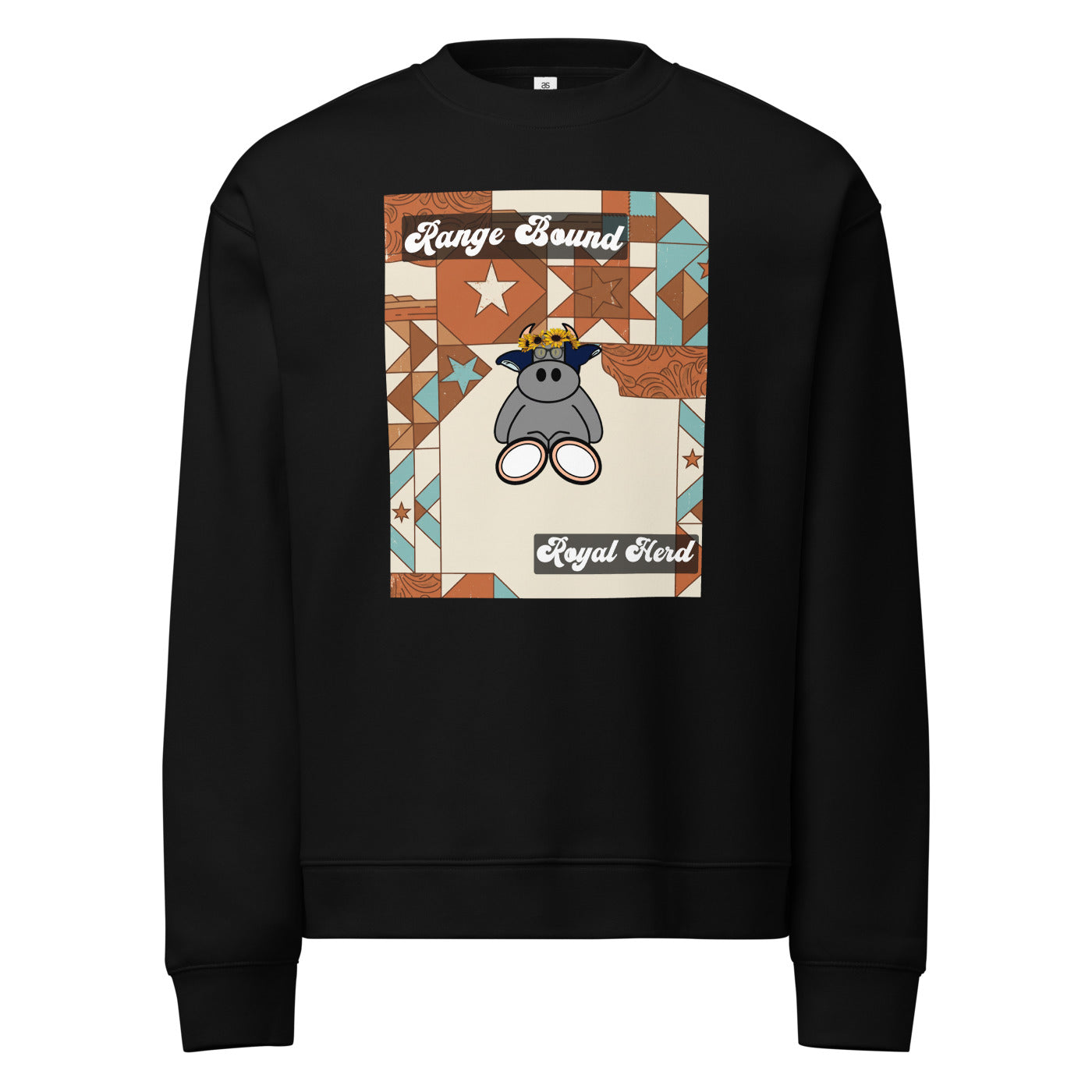 Pocket Cows Unisex Relax Crew Neck Sweatshirt — Design 258