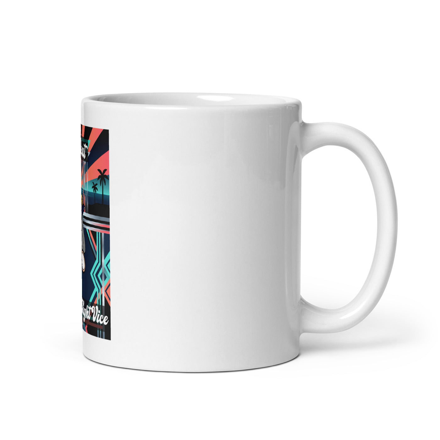 Pocket Cows White Glossy Mug — Pasture Vice — Design 281