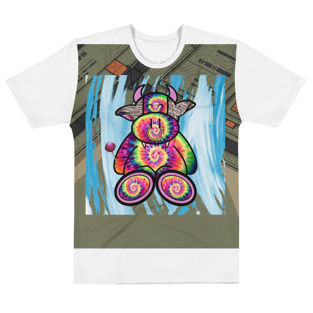 Pocket Cows All-Over Print Men’s Cotton Crew Neck T-Shirt — Built To Roam — Design 719