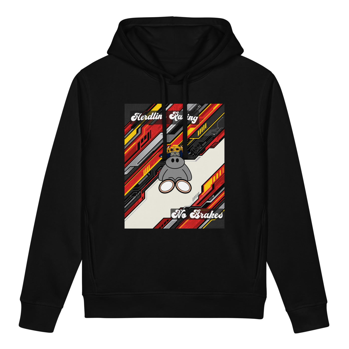 Pocket Cows Unisex Organic Side Pocket Sounder Hoodie — Design 263