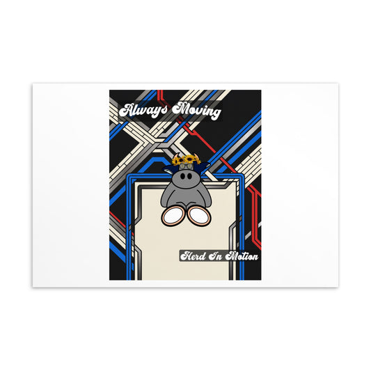 Pocket Cows Standard Postcard — Move Different — Design 321