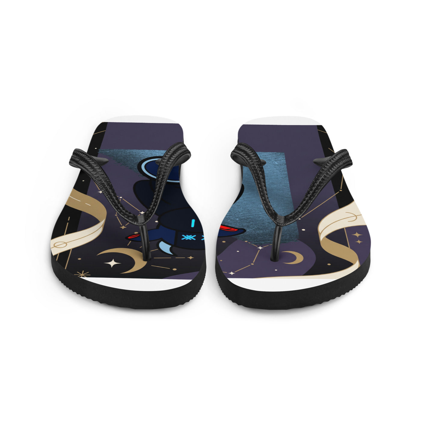 Pocket Cows Sublimation Flip Flops — Written In The Herd — Design 761