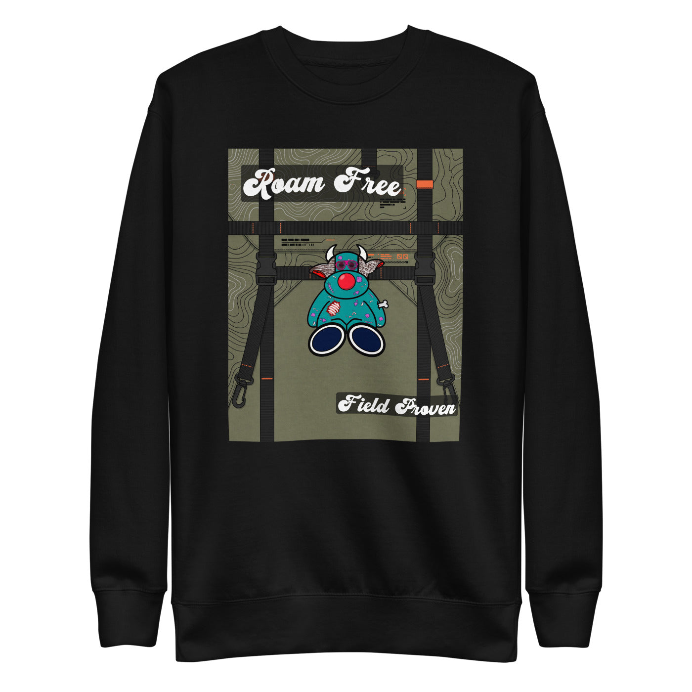 Pocket Cows Crewneck — Built To Roam — Design 809