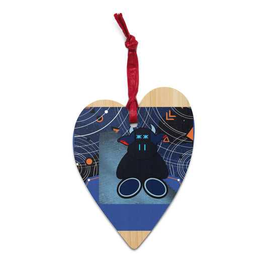 Pocket Cows Wooden Ornaments — Orbit The Herd — Design 758