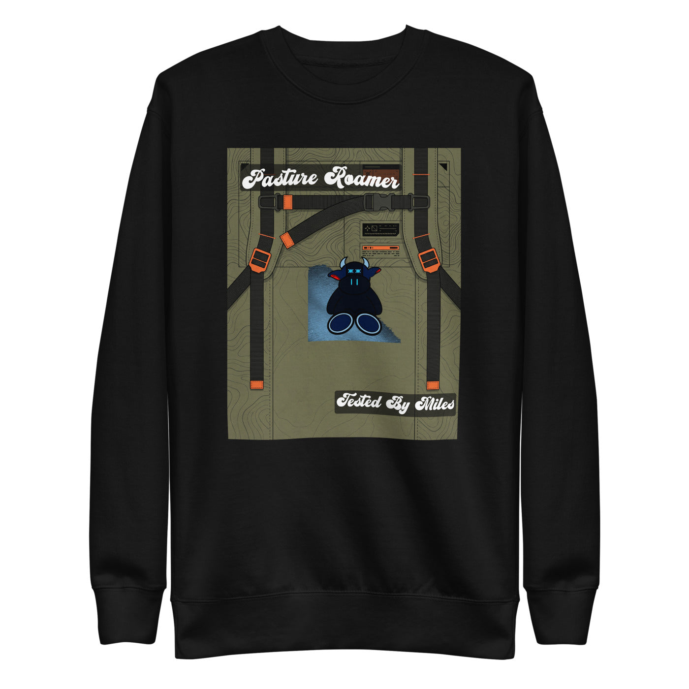 Pocket Cows Crewneck — Built To Roam — Design 741