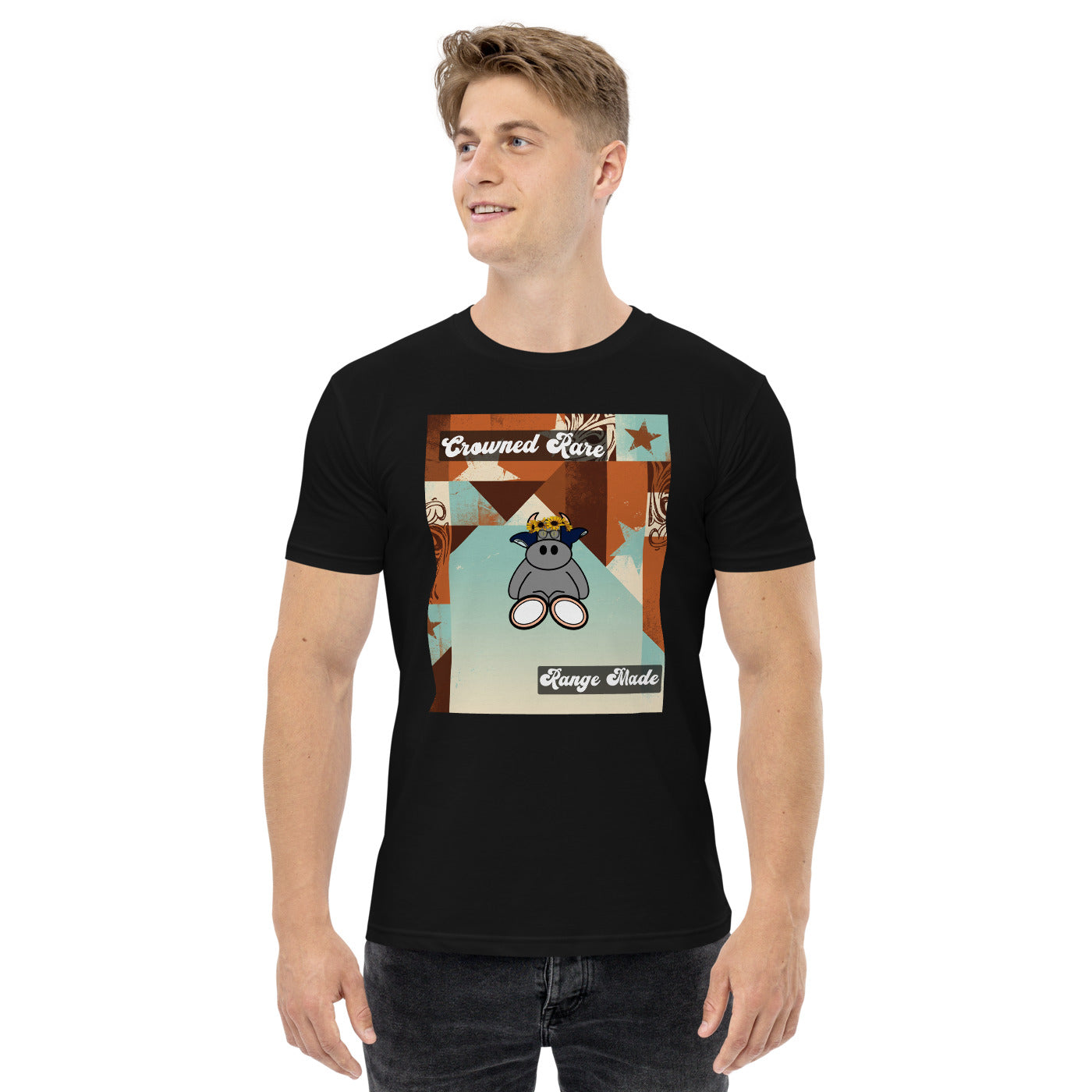Pocket Cows Men's Staple T-Shirt — Design 260