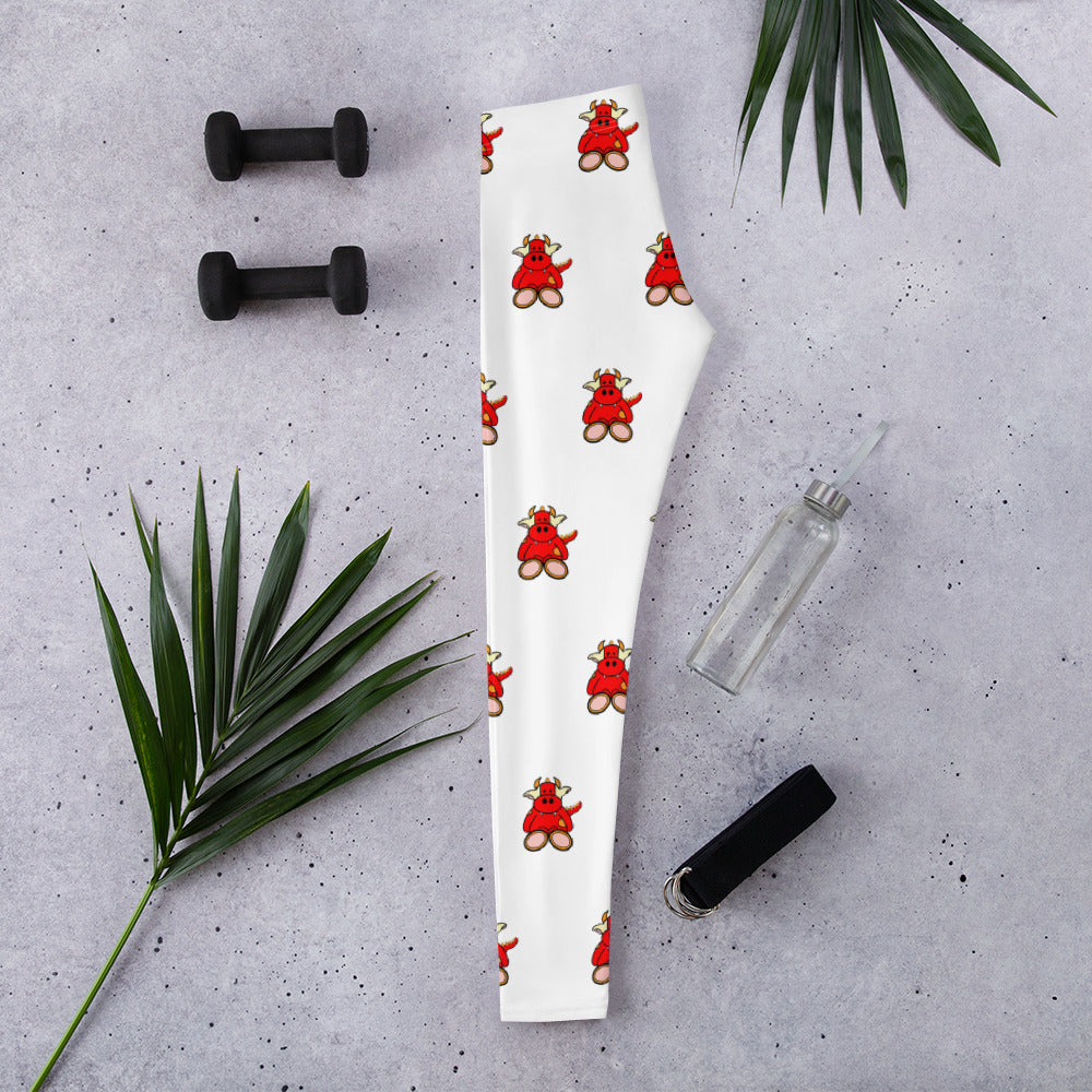 Pocket Cows All-Over Print Leggings — Sacred Herd — Design 325