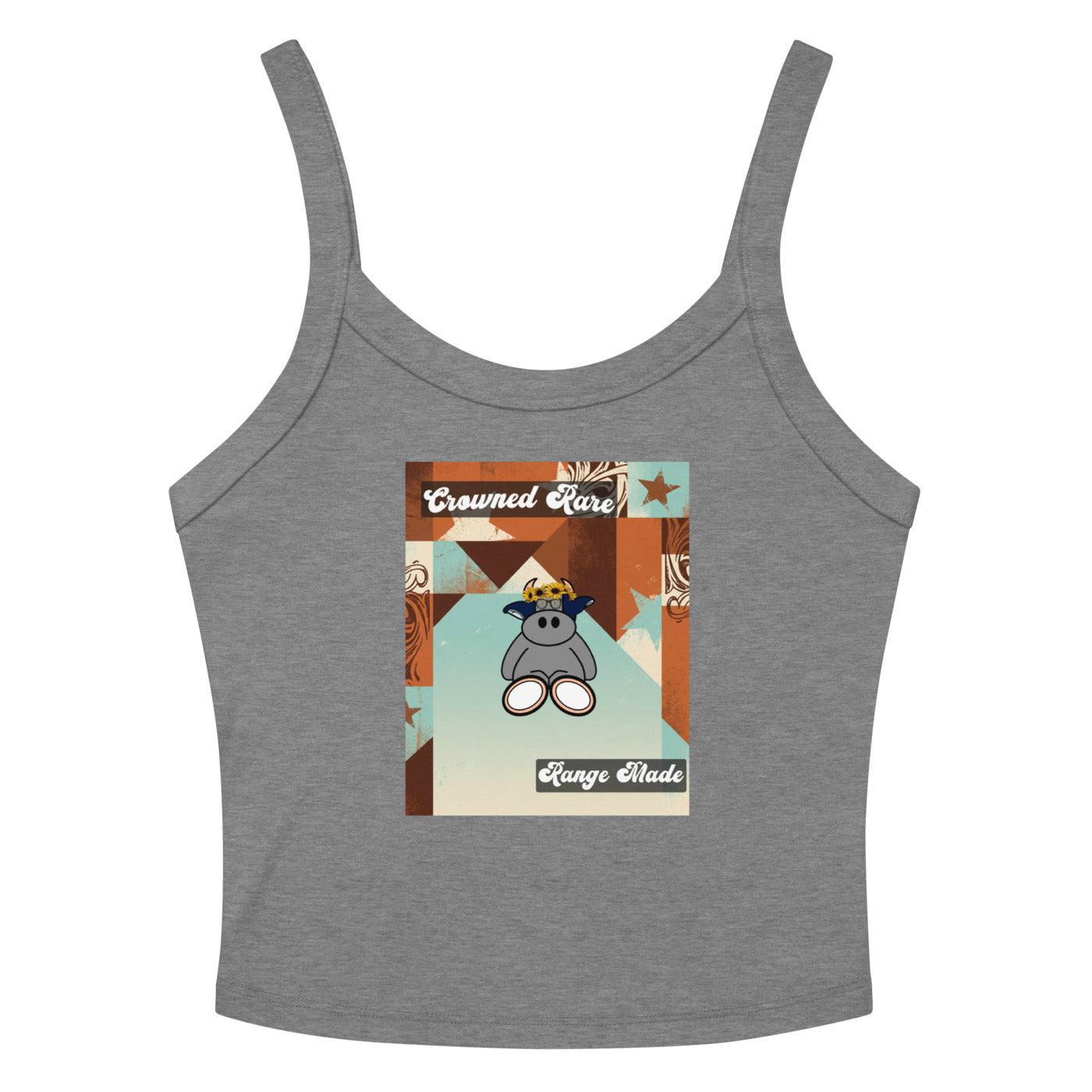 Pocket Cows Women's Micro-Rib Tank Top — Design 260