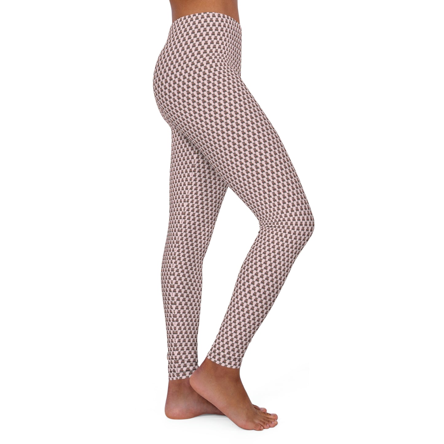 Pink Pattern Women's Spandex Leggings