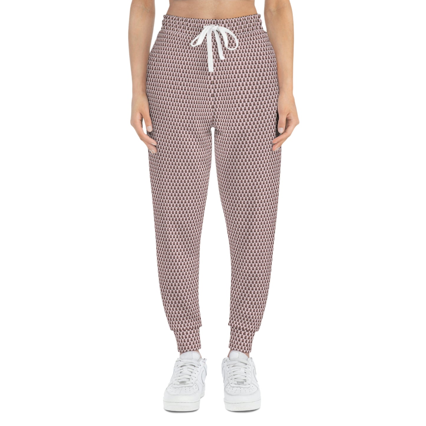 Pink Pattern Athletic Joggers (AOP)