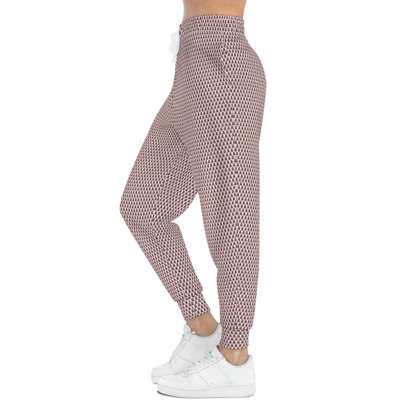 Pink Pattern Athletic Joggers (AOP)