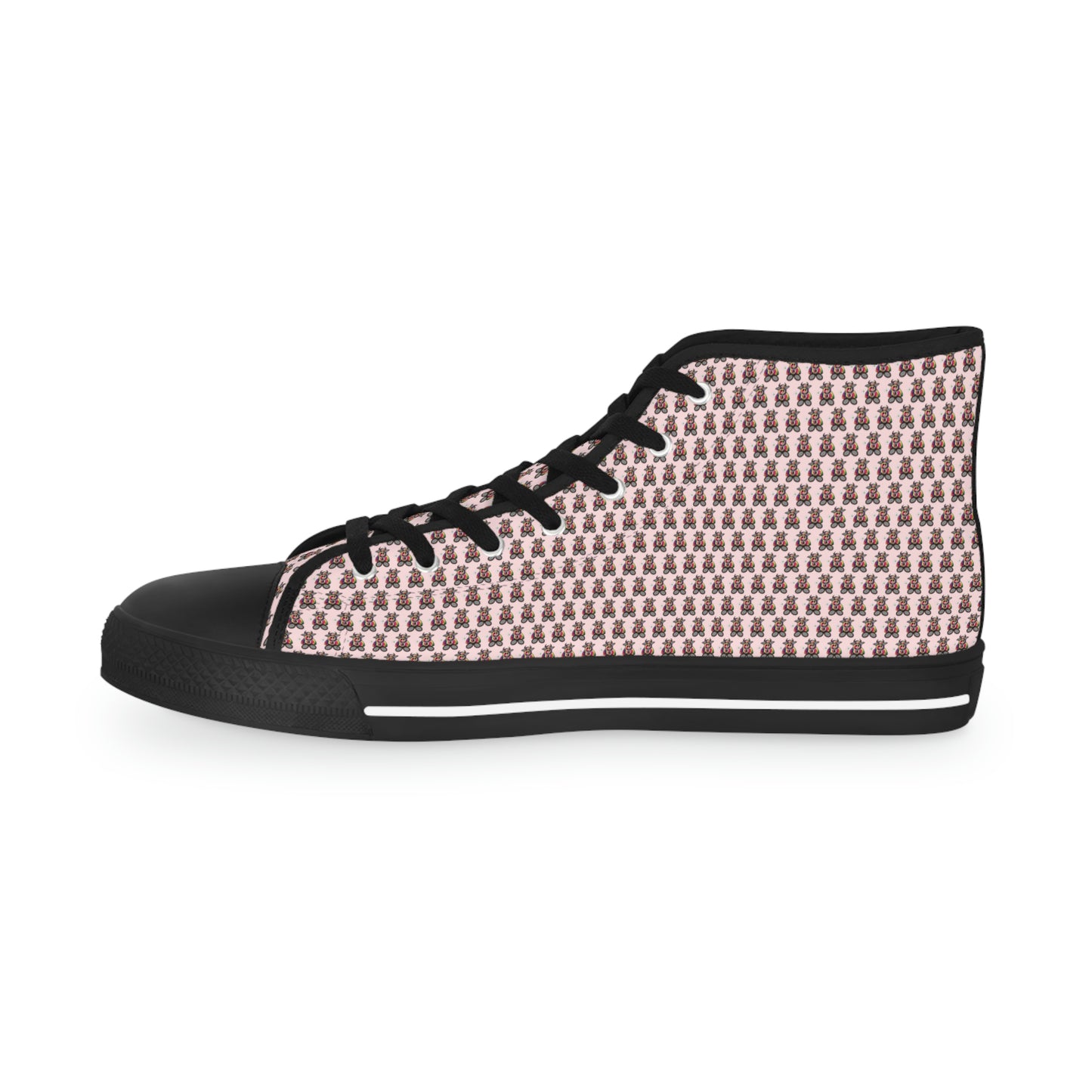 Pink Pattern Men's High Top Sneakers