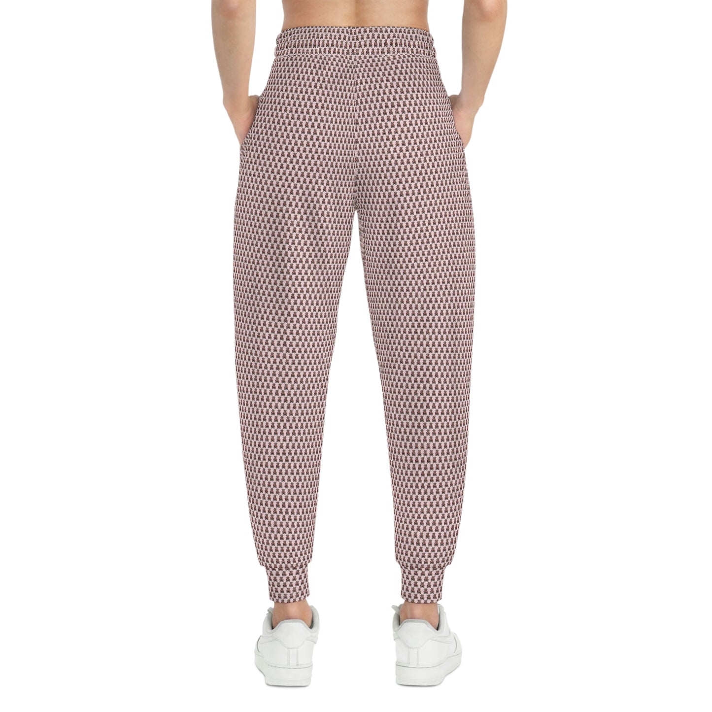 Pink Pattern Athletic Joggers (AOP)