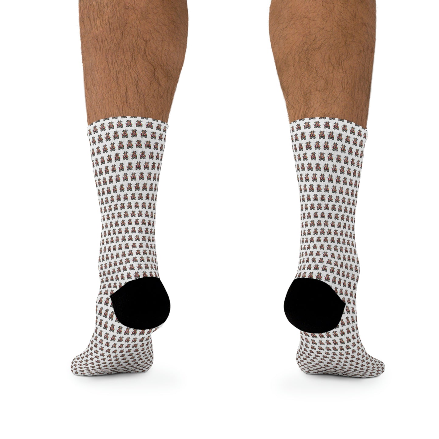 White Pattern DTG Socks