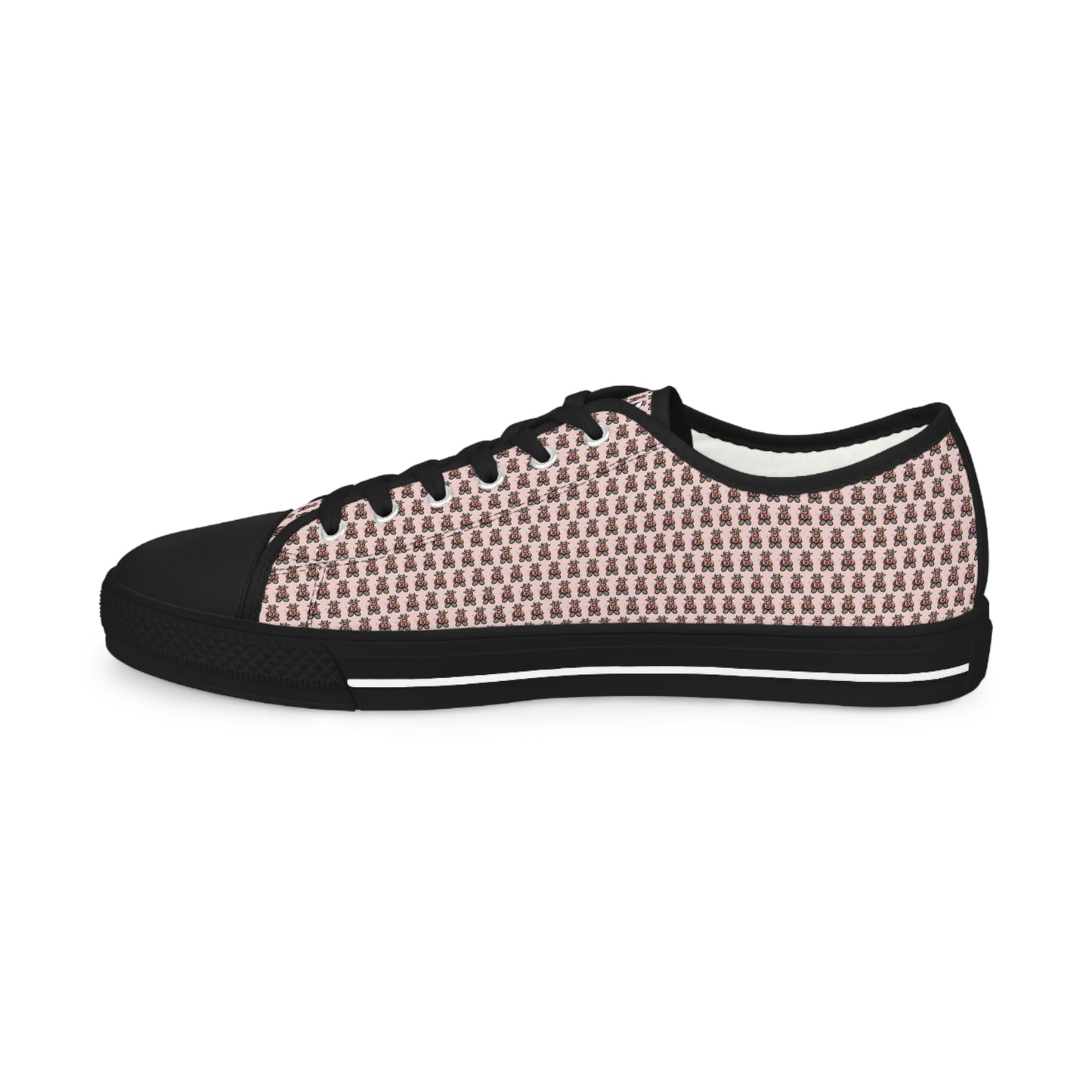 Pink Pattern Men's Low Top Sneakers