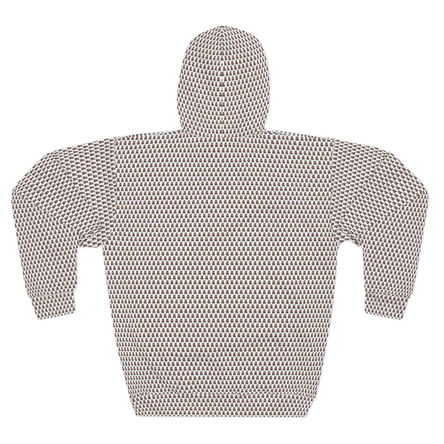 White  Pattern AOP Unisex Pullover Hoodie